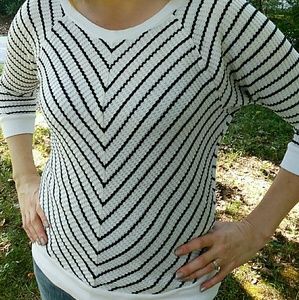 Jones New York sport petite small striped sweater